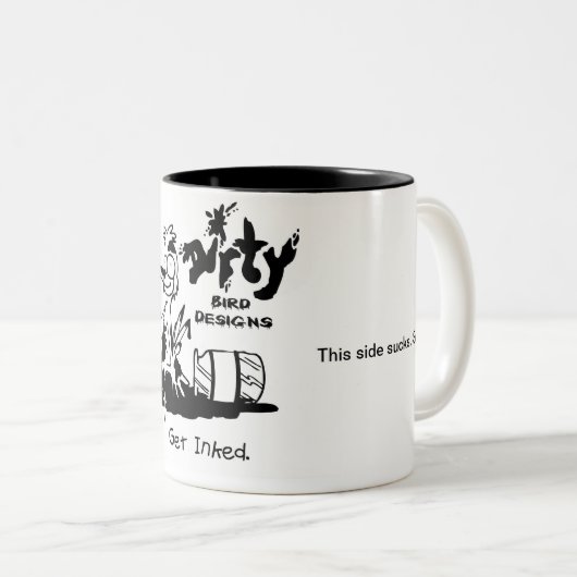 Dirty Bird Dunking mok (Voorkant rechts)