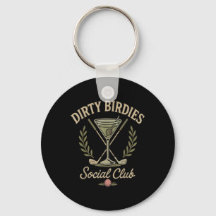 Dirty Birdies Social Club Golfen & Drink F Sleutelhanger