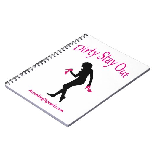 Dirty Blijf uit notebook Notitieboek (Linkerzijde)