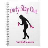 Dirty Blijf uit notebook Notitieboek (Voorkant)