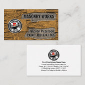 Dirty Brick Cement Walls Metselwerk Service Visitekaartje (Voorkant / Achterkant)