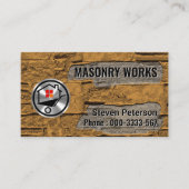 Dirty Brick Cement Walls Metselwerk Service Visitekaartje (Voorkant)