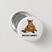 Dirty cat pinback-knop ronde button 3,2 cm (Voorkant /achterkant)