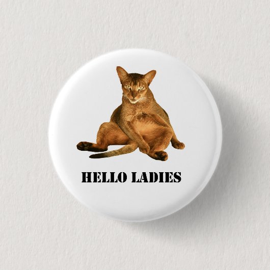 Dirty cat pinback-knop ronde button 3,2 cm (Voorkant)