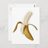 Dirty Censored Peeled Banana Briefkaart (Voorkant / Achterkant)