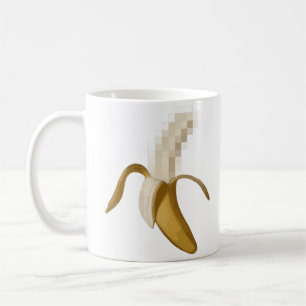 Dirty Censored Peeled Banana Koffiemok