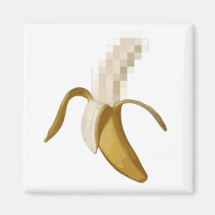 Dirty Censored Peeled Banana Magneet