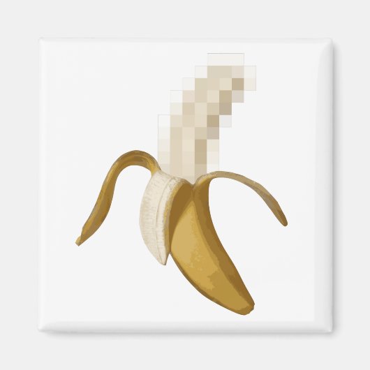Dirty Censored Peeled Banana Magneet (Voorkant)