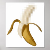 Dirty Censored Peeled Banana Poster (Voorkant)