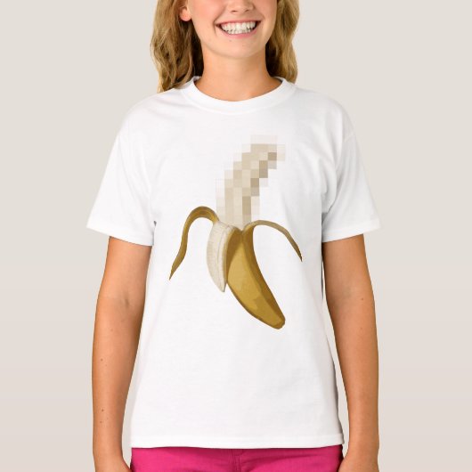 Dirty Censored Peeled Banana T-shirt (Voorkant)