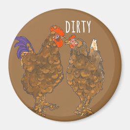 Dirty Chickens Dishwaser Magnets Magneet