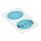 Dirty Clean Blue Borden Vaatwasmachinemagneten Magneet (Rechterzijde)