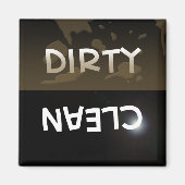 Dirty/Clean Dishwas Magnet (Voorkant)