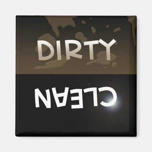 Dirty/Clean Dishwas Magnet (Voorkant)