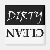 Dirty/Clean Dishwas Magnet (Voorkant)
