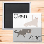 Dirty Clean Dishwasher Magnet Cute Lover<br><div class="desc">Dit ontwerp is gemaakt met behulp van digitale kunst. Het kan in het gebied worden aangepast door de klik aan te passen en de naam, initialen of woorden aan te passen. U kunt de tekstkleur en de stijl ook veranderen of de tekst voor een slechts ontwerp van het afbeelding schrappen....</div>