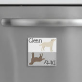 Dirty Clean Dishwasher Magnet Labrador Retriever