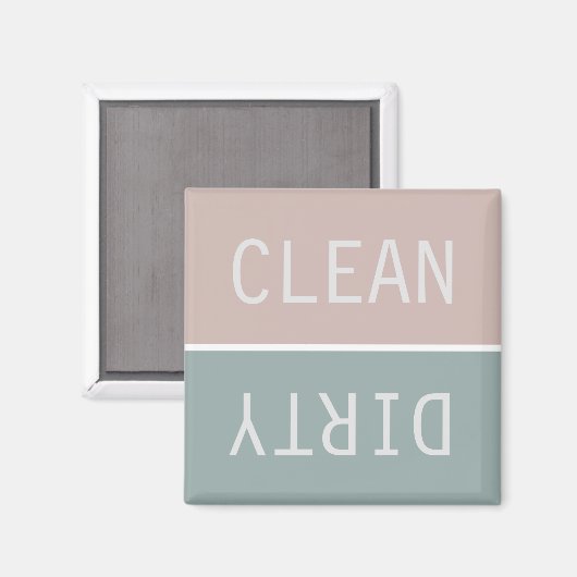 Dirty Clean Dishwasmachine Magnet (Voorkant / Achterkant)