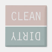 Dirty Clean Dishwasmachine Magnet (Voorkant)