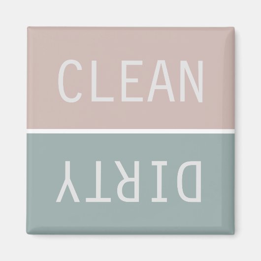 Dirty Clean Dishwasmachine Magnet (Voorkant)