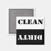 Dirty Clean Dishwasmachine Magnet (Voorkant / Achterkant)