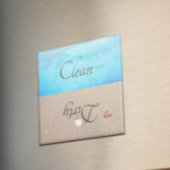 Dirty Clean Dishwasmachine Magnet Beach Water