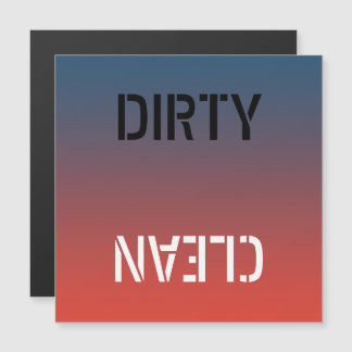 Dirty Clean Dishwasmachine Magnetic Card