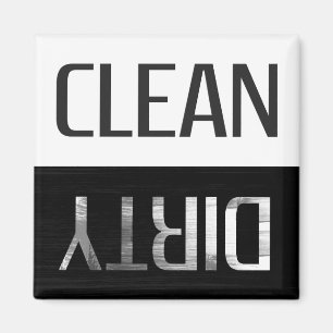 Dirty Clean Dishwasmachine Perfecte herinnering Magneet