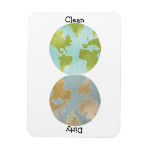 Dirty Clean Earth Flexible Magnet Magneet
