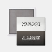 Dirty Clean Gepersonaliseerd wasmachine Magnet (Voorkant / Achterkant)