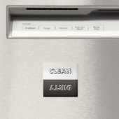 Dirty Clean Gepersonaliseerd wasmachine Magnet (Insitu (Vaatwasser))