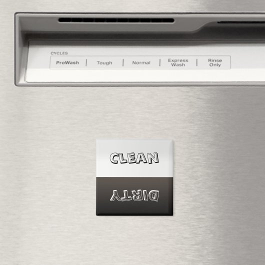 Dirty Clean Gepersonaliseerd wasmachine Magnet (Insitu (Vaatwasser))