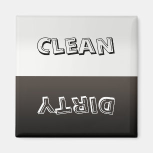 Dirty Clean Gepersonaliseerd wasmachine Magnet