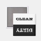Dirty Clean Gepersonaliseerd wasmachine Magnet (Voorkant / Achterkant)
