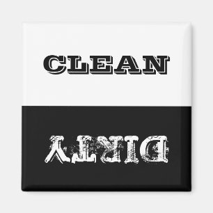 Dirty Clean Gepersonaliseerd wasmachine Magnet