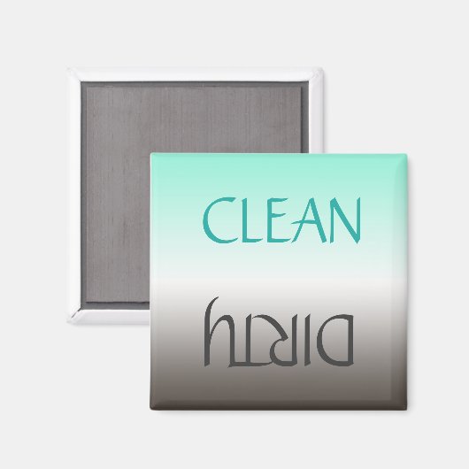 Dirty Clean Gepersonaliseerd wasmachine Magnet (Voorkant / Achterkant)