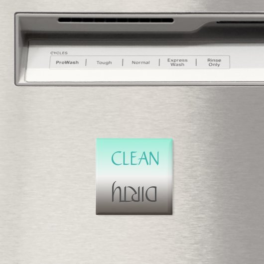 Dirty Clean Gepersonaliseerd wasmachine Magnet (Insitu (Vaatwasser))