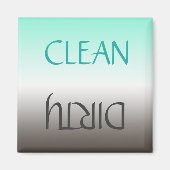 Dirty Clean Gepersonaliseerd wasmachine Magnet (Voorkant)