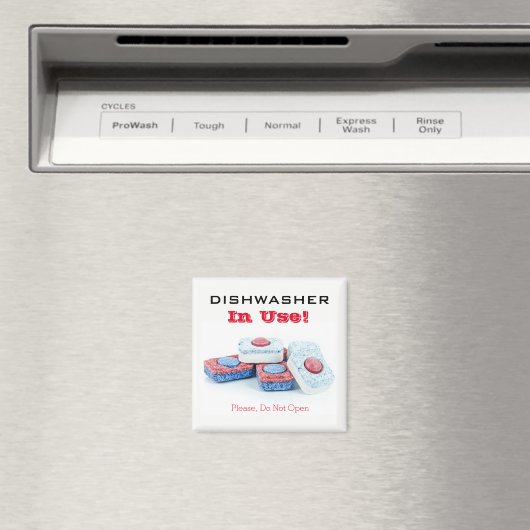 Dirty Clean Gepersonaliseerd wasmachine Magnet (Insitu (Vaatwasser))