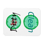 Dirty Clean Green Borden Vaatwasmachinemagneten Magneet (Horizontaal)