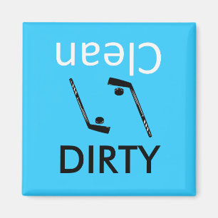 Dirty Clean hockey Dishwasher Magnets Magneet
