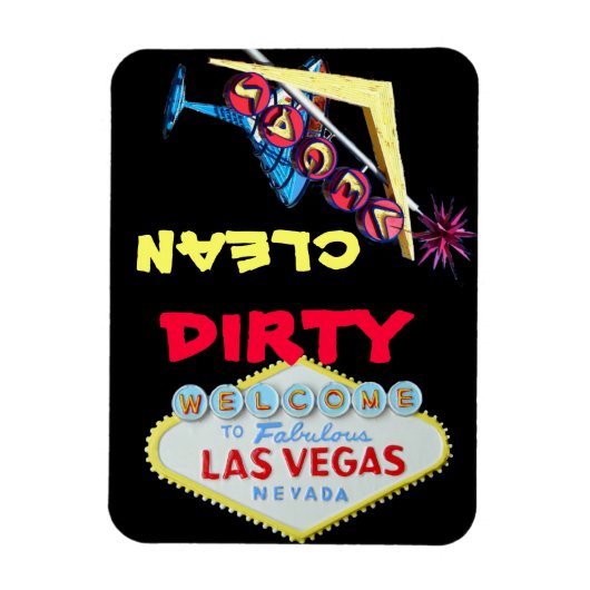 Dirty Clean Las Vegas Magneet (Verticaal)