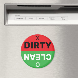 Dirty Clean Rood Groen Vaatwasser Indicator Cirkel Magneet