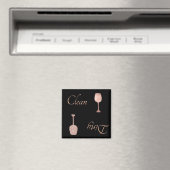 Dirty Clean Vaatwasser Roos Goudfolie Glitter Magneet (Insitu (Vaatwasser))