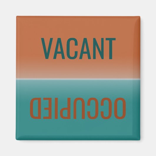 Dirty Clean | Vacant bezet Magneet (Voorkant)