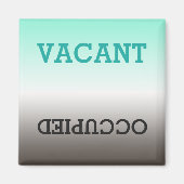 Dirty Clean (Vacant bezetten vaatwasmachine) Magne Magneet (Voorkant)