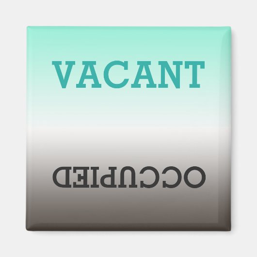 Dirty Clean (Vacant bezetten vaatwasmachine) Magne Magneet (Voorkant)