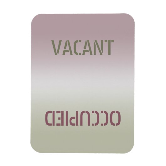 Dirty Clean | Vacant in gebruik, flexibel magneet (Verticaal)