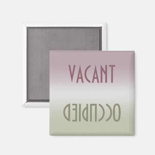 Dirty Clean | Vacant Occupied Magnet (Voorkant / Achterkant)