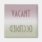 Dirty Clean | Vacant Occupied Magnet (Voorkant)